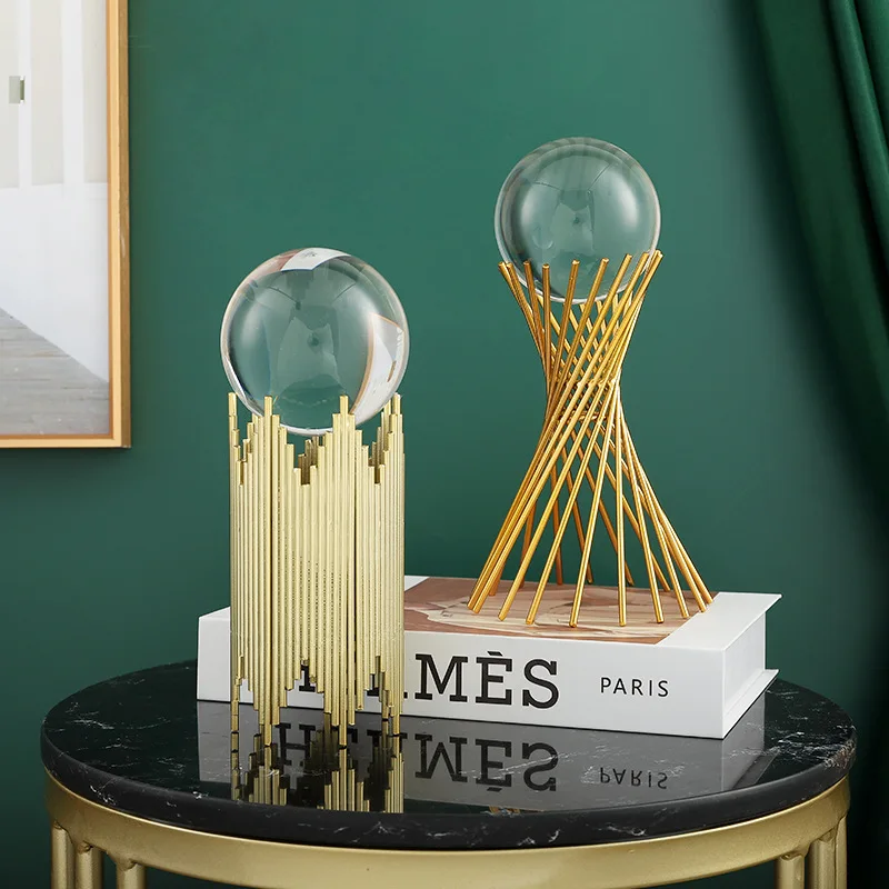 Brass Interior Modern Nordic Table Living Room Gold Deer Accessories Other Luxury Crystal Ball Decoration Home Decor For Home