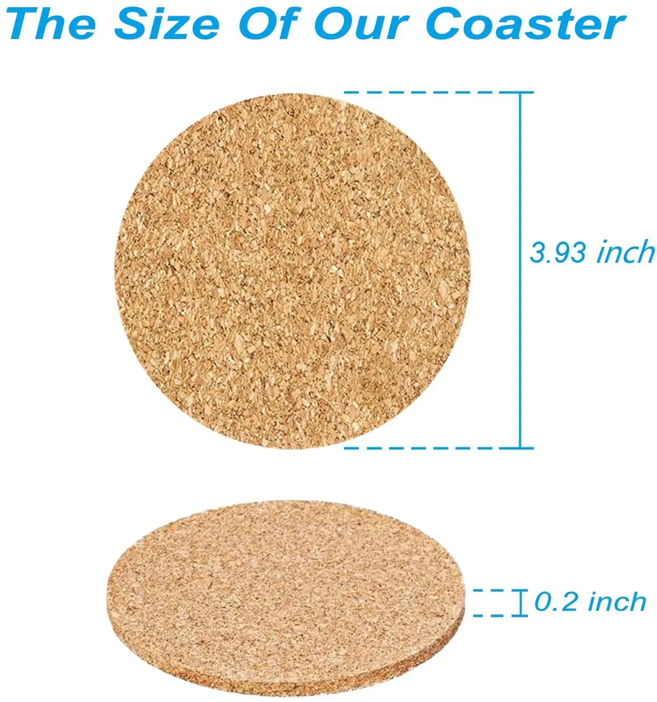 4inch kitchen Accessories Blank Coasters for Crafts bulk Custom Cork Coaster Flower for Drink