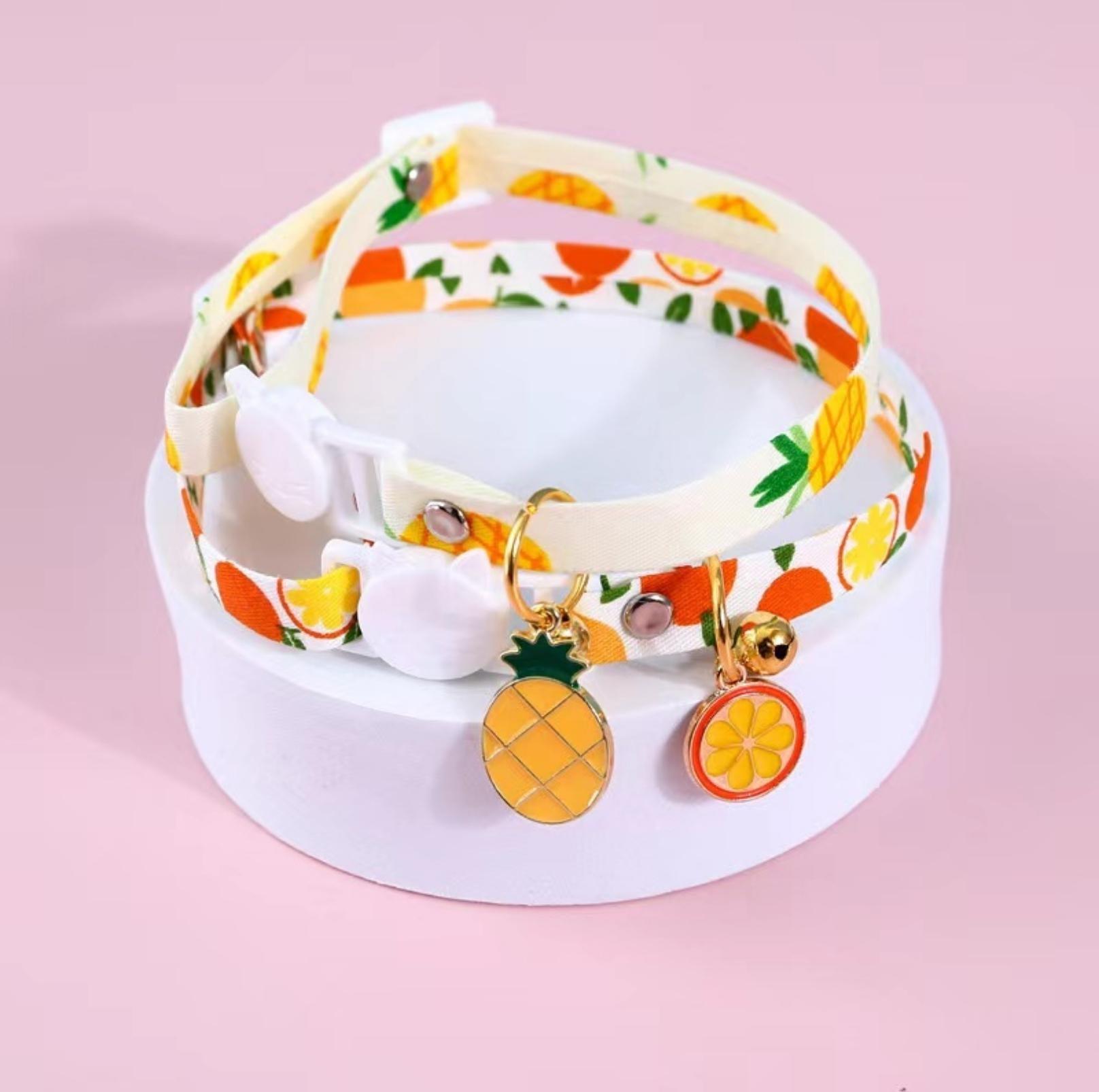 Fruit Series Pendant Style Adjustable Pet Collar