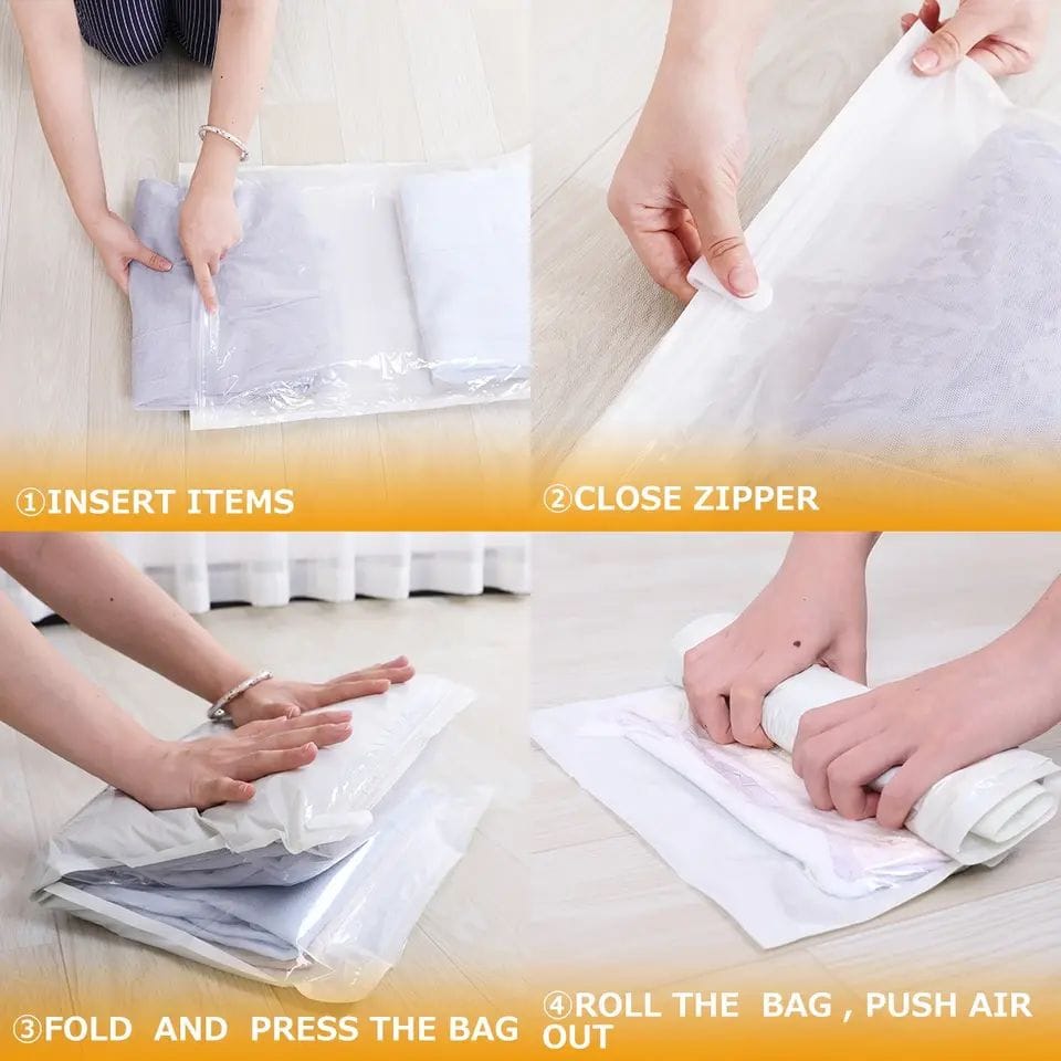 10pcs Travel Cloth Organizer. Travel Space Saver Compression Storage Bag