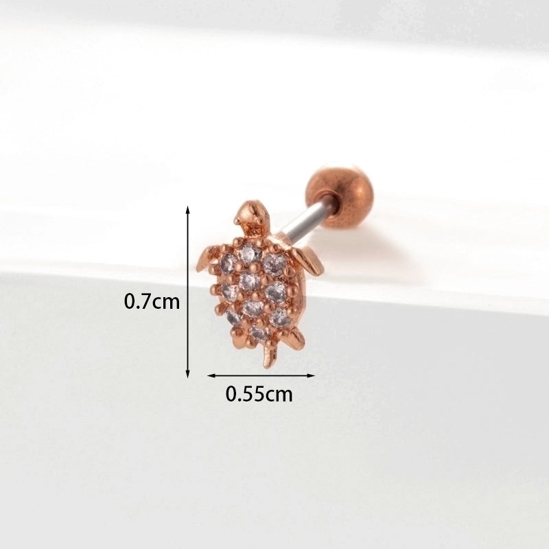 Ear Cartilage Rings & Studs Geometric Copper Plating Artificial Gemstones