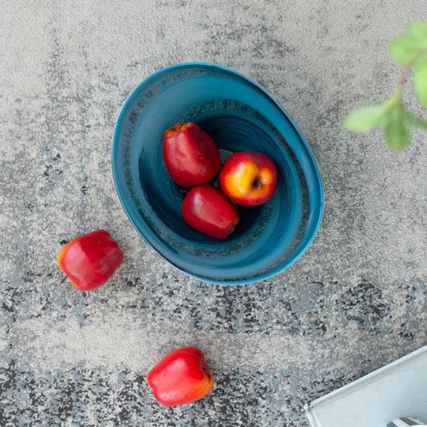 Sandstorm Decorative Bowl Large - Blue Grey