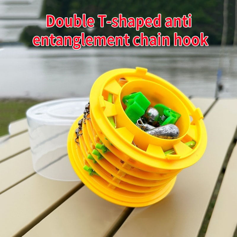 🐟2023 Newest Anti-tangle Tandem Fishing Hooks with Organizer(Buy 2 Pcs Get 10% Off)