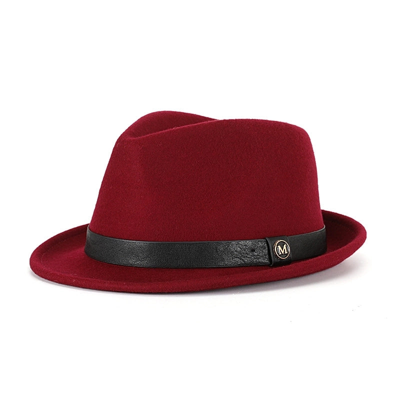 Hat Autumn And Winter Pure Wool Bowler Hat Woolen Retro   Hat Roll Along Felt Hat