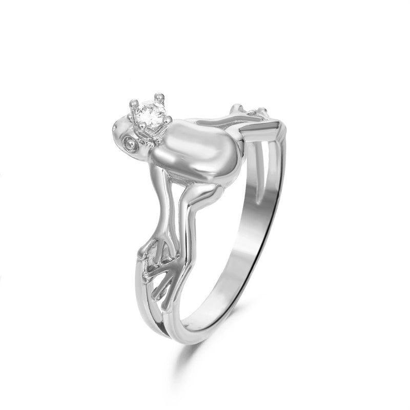 New Style Copper Inlaid Zircon Butterfly Star Leaf Opening Ring
