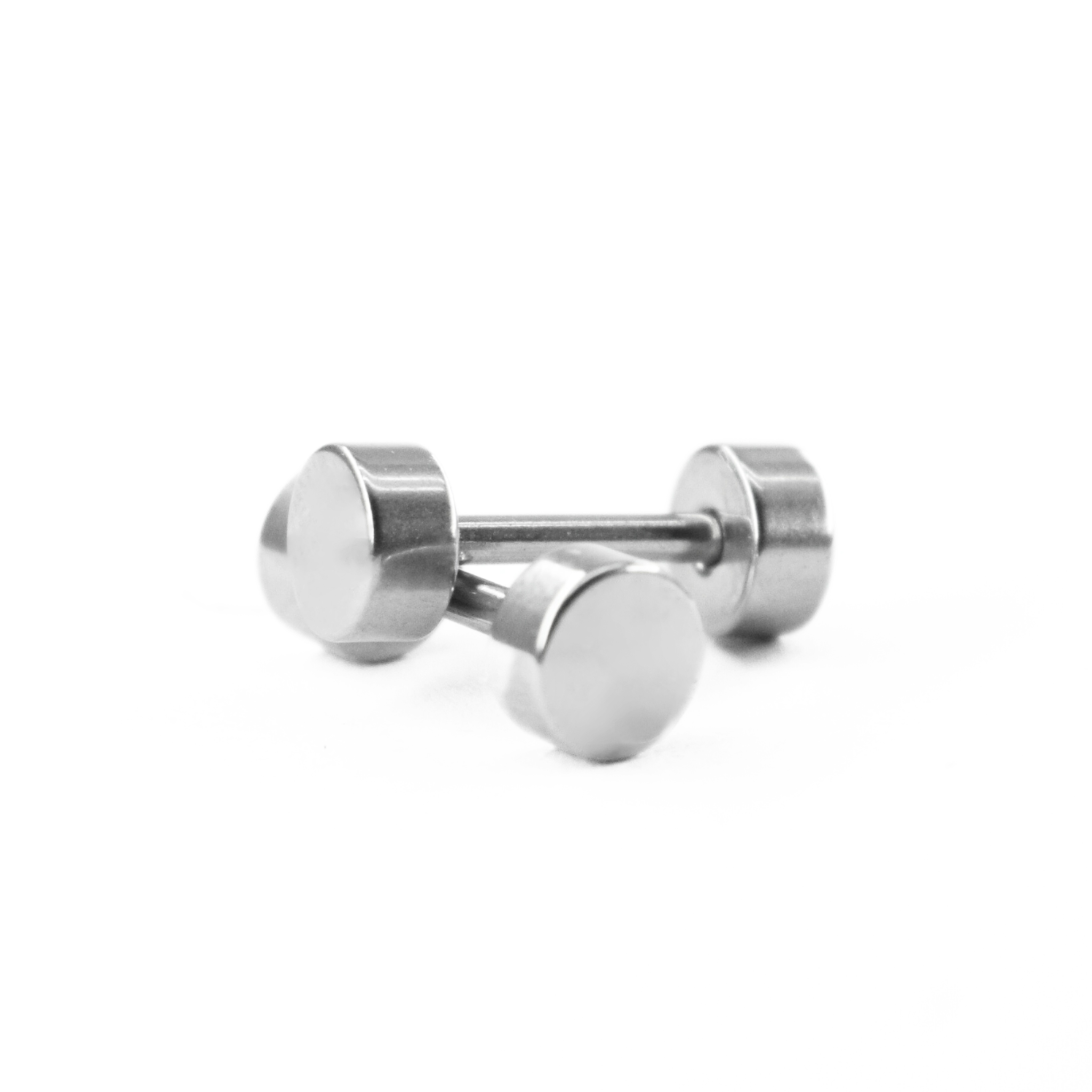 4mm Double studs - Silver
