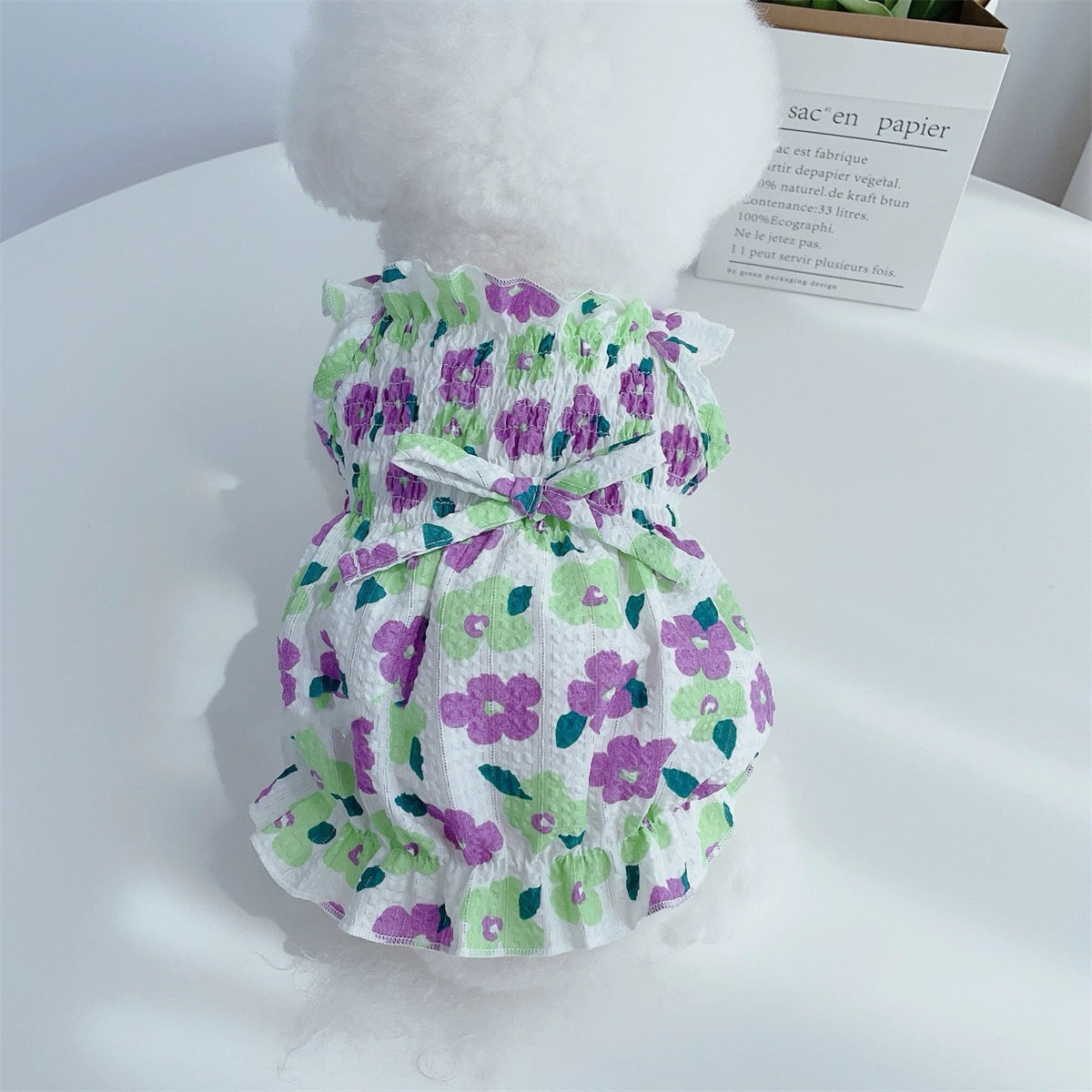 Breathable Sweet Floral Dog Cat Dress
