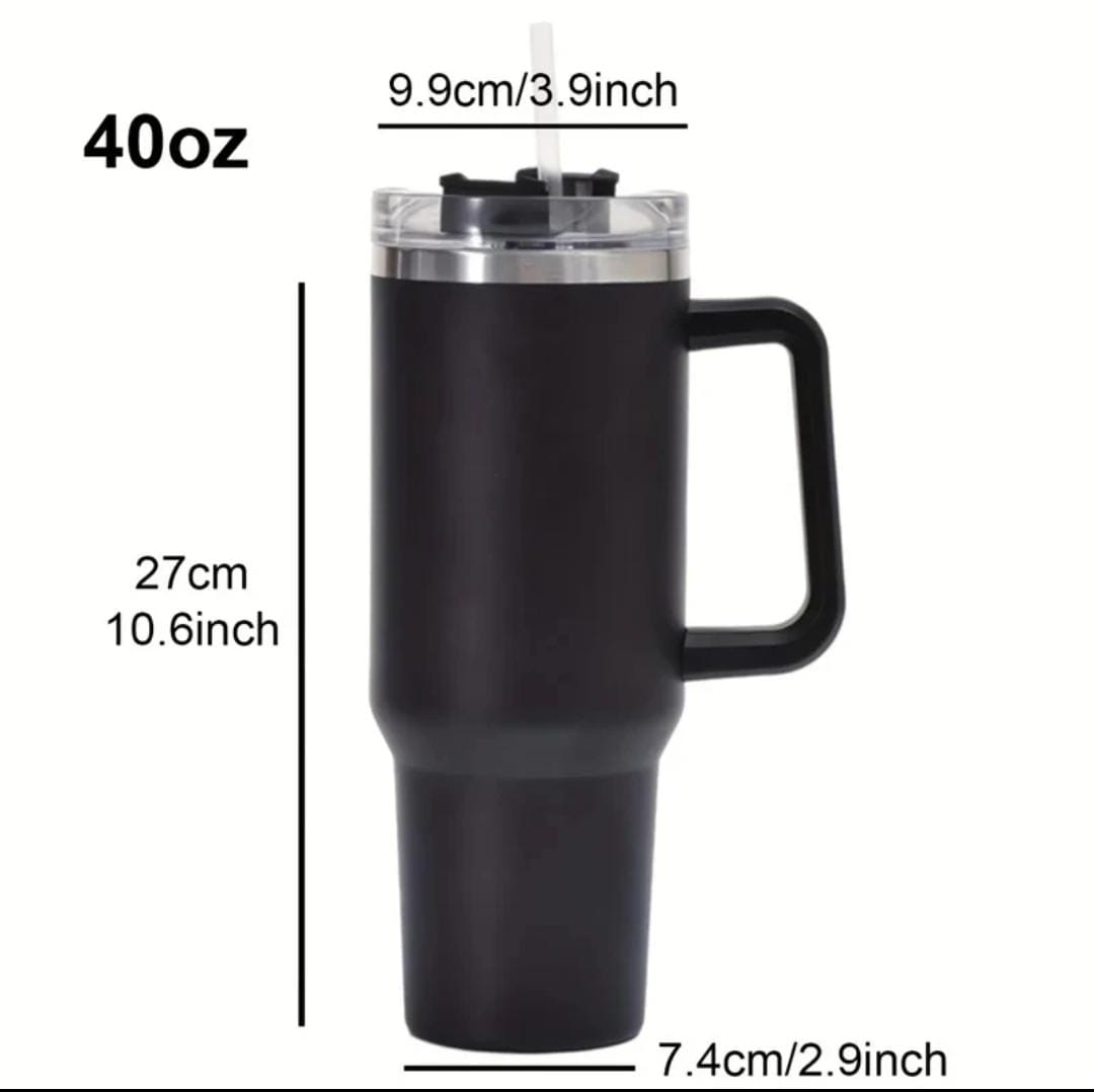 EXCLUSIVE TUMBLER QUENCHER STRAW WITH HANDLE 1200ML - 40OZ