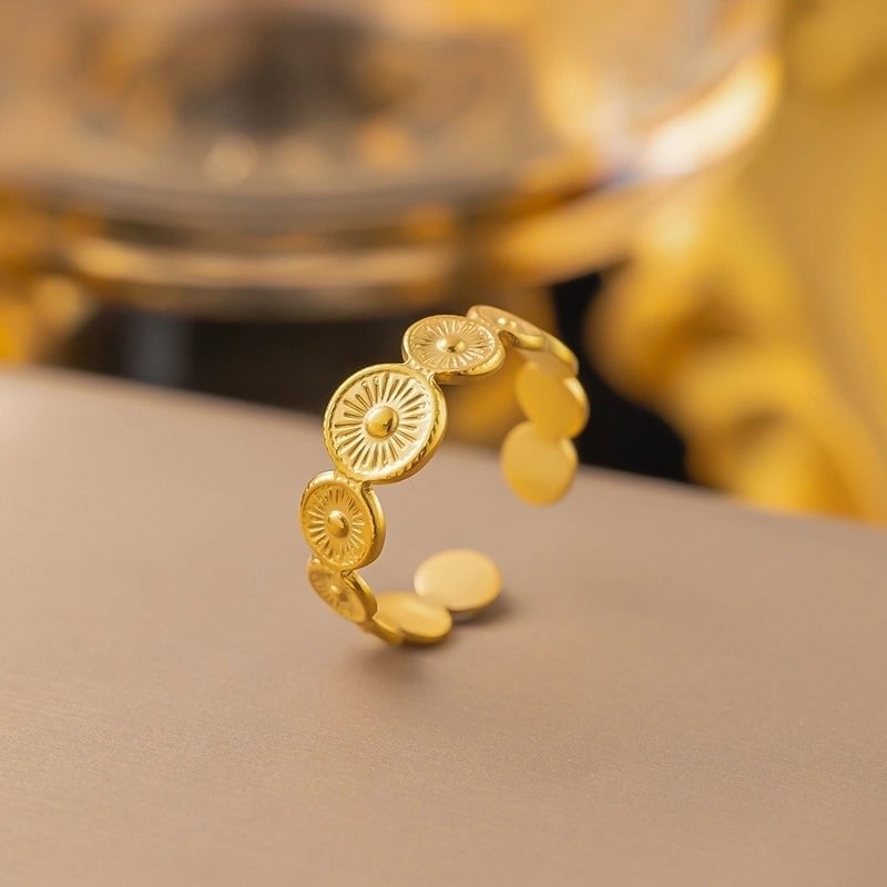 Sweet Bow Knot Titanium Steel Plating Rings