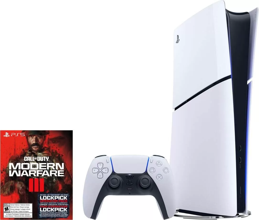 Call of Duty Modern Warfare III Bundle (model group – slim) - White- PlayStation 5 Console