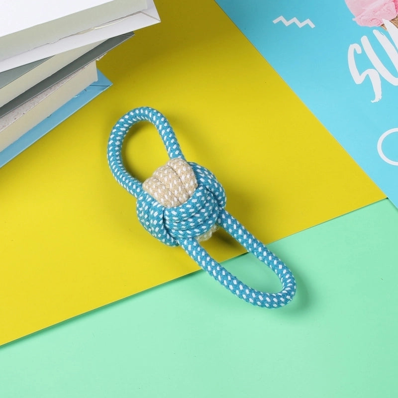 Minimalist Cotton Rope Solid Color Pet Toys