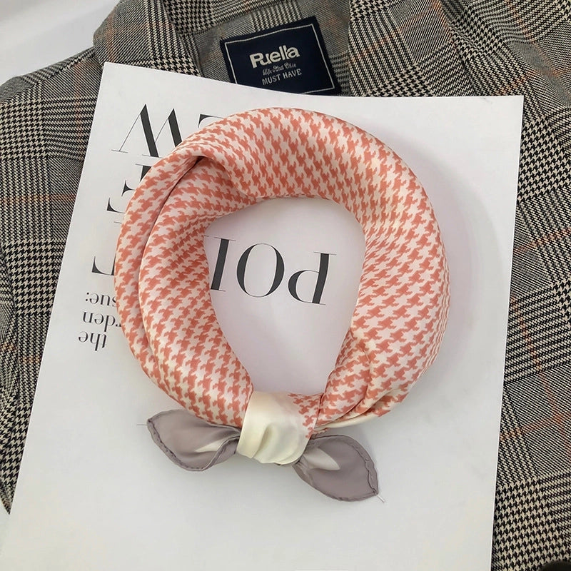 Women's Minimalist  Satin Silk Scarf