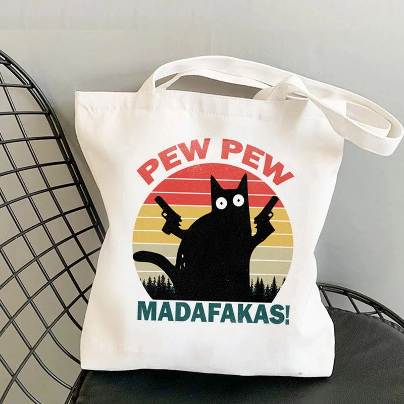 Pug Canvas Tote Bag Women's Large-capacity Dog Tote Bag