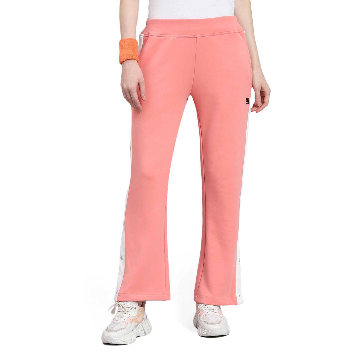 Women Pink Solid Regular Fit Lower