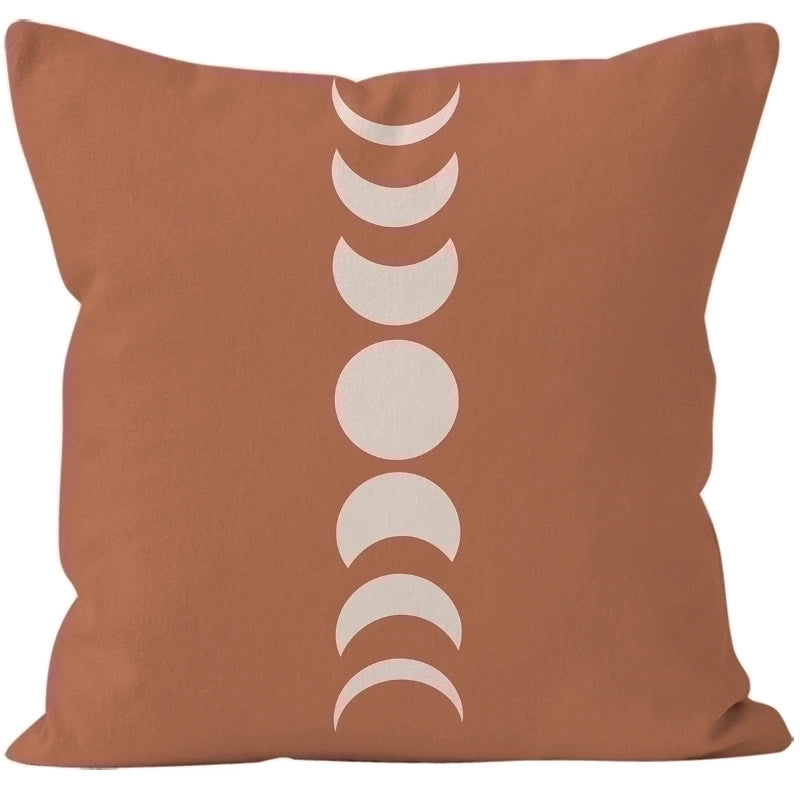 Preppy Style Minimalist Classic Style Color Block Super Short Velvet Pillow Cases