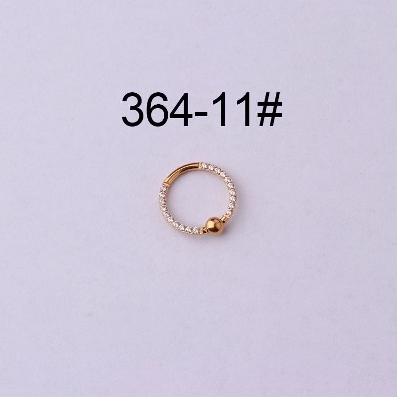 Ear Cartilage Rings & Studs Fashion Geometric 316L Stainless Steel  Plating