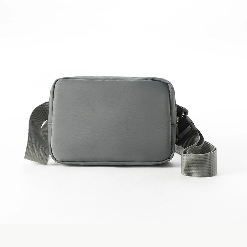 Unisex Basic Solid Color Nylon Waist Bags