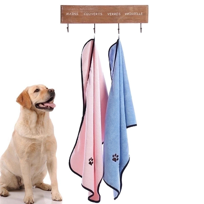 Pet Towel Water-absorbing Quick-drying Bath Towel Dog Cat Bathrobe