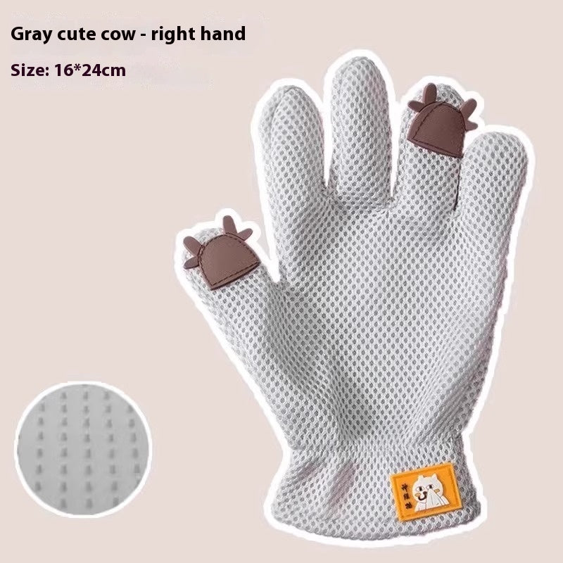 PawsPerfect Silicone Cat Grooming Gloves