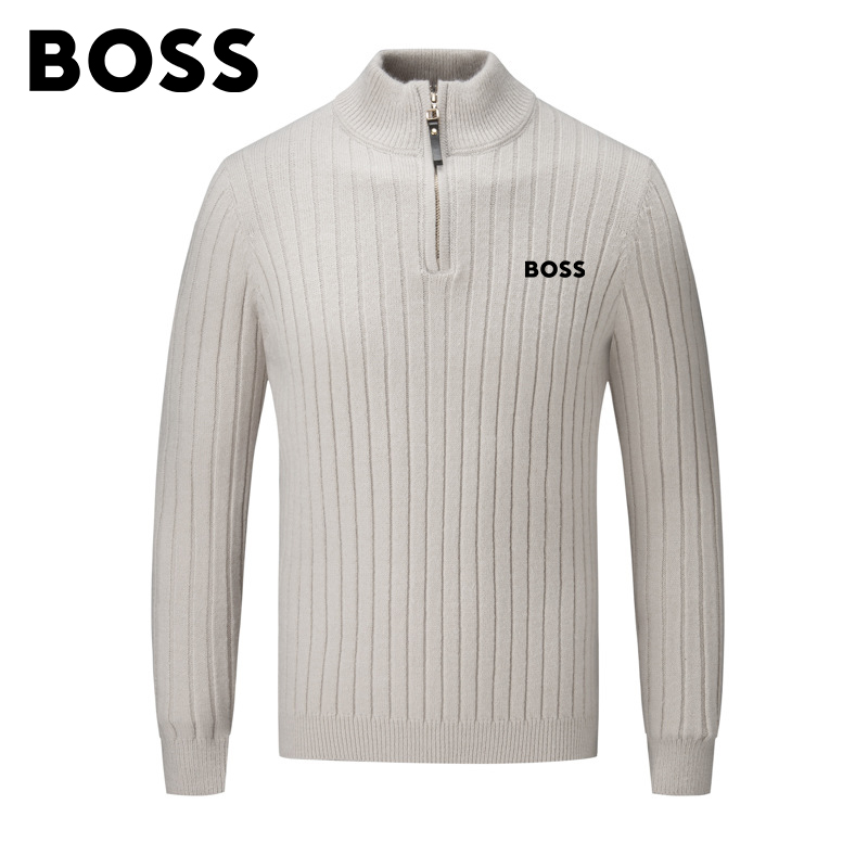 BOSS Men-s Turtleneck Thermal Sweater