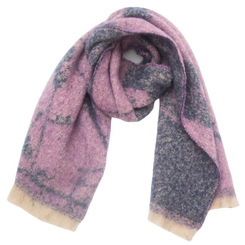 Unisex Casual Minimalist Color Block Polyester Scarf