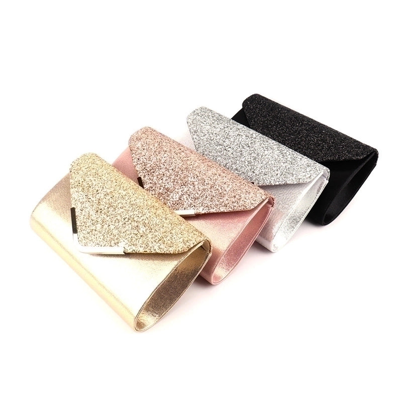 Pu Leather Solid Color Square Evening Bags