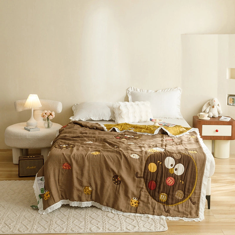 Cute Animal Cartoon Cotton Summer Blanket Bedding