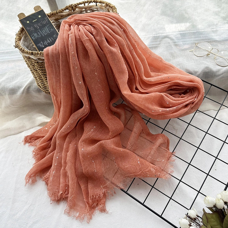 Unisex Retro Sweet Solid Color Artificial Cotton Scarf