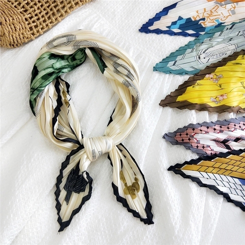 Thin Silk Small Square Scarf