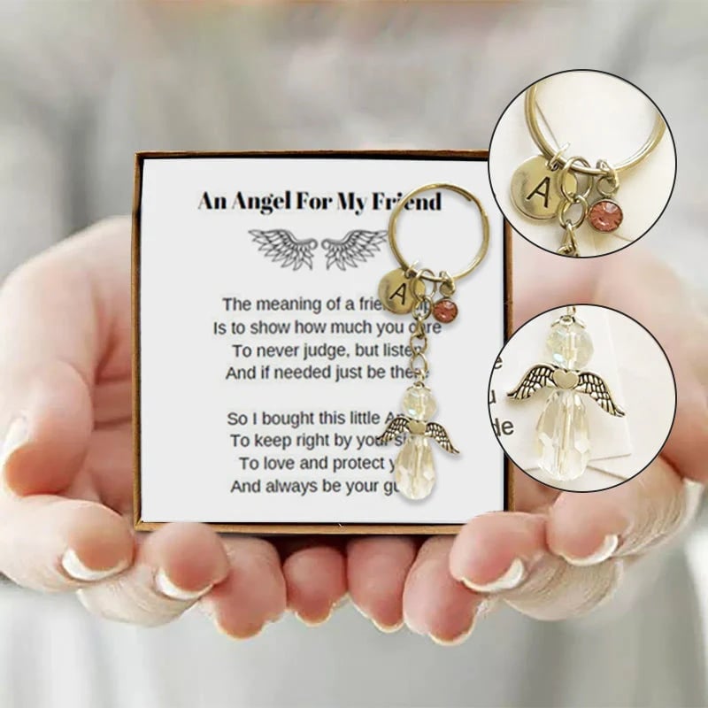 🎁Last Day Promotion- SAVE 49%⇝💓 Guardian Angel Keychain - Best Friend Gift