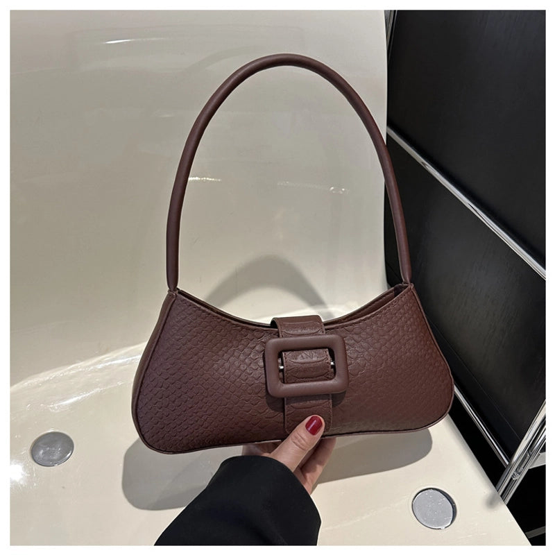 Women's Small All Seasons Pu Leather Streetwear Shoulder Bag Underarm Bag