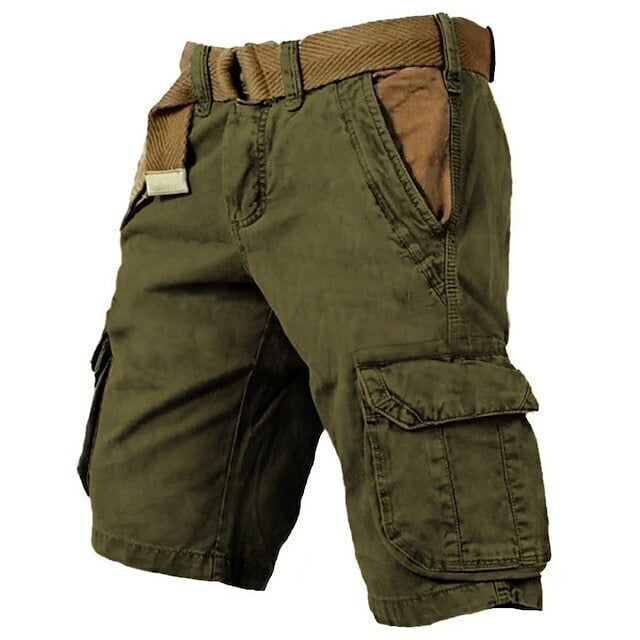 8-Pack Men's Multi Pocket Plain Short
