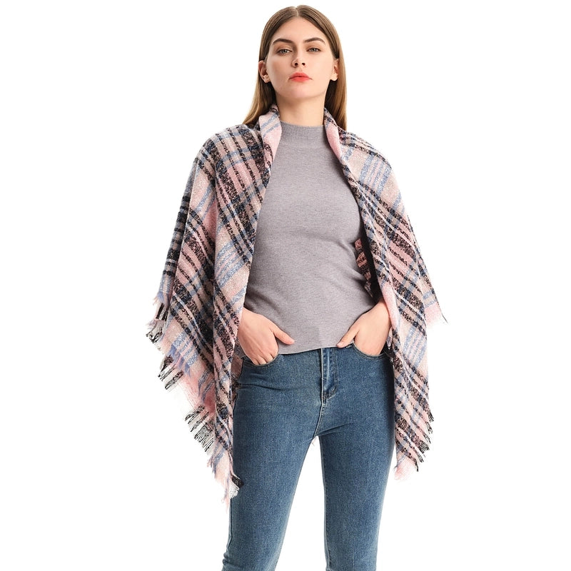 Women's Casual Lattice Polyester Scarf