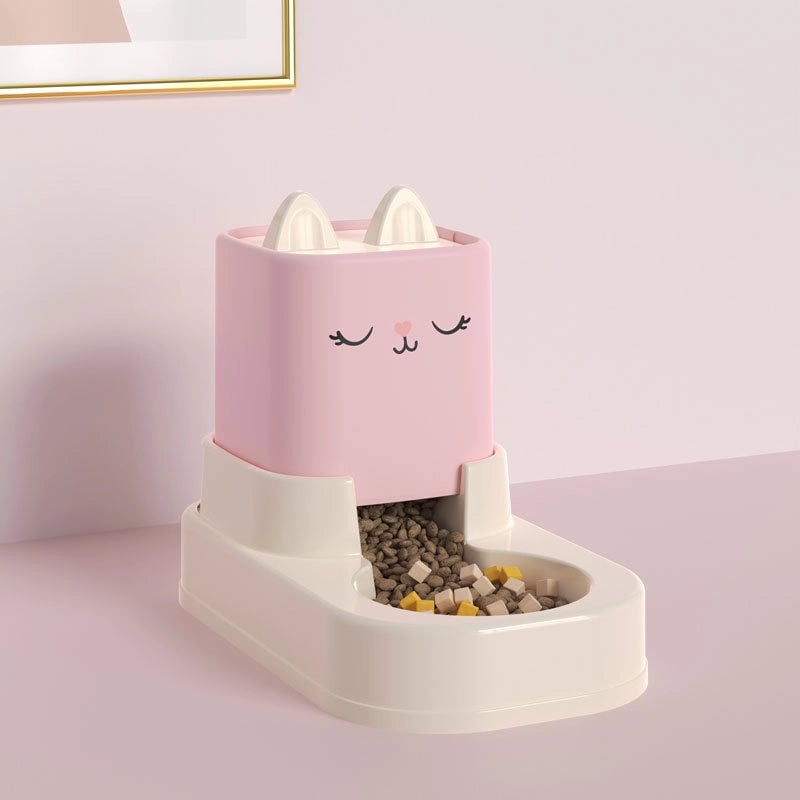 Pet Automatic Drinking Water Feeder Cute Cat Large Capacity Water Dispenser Cat Basin Cat Bowl Pet Bowl Pet Food Utensils