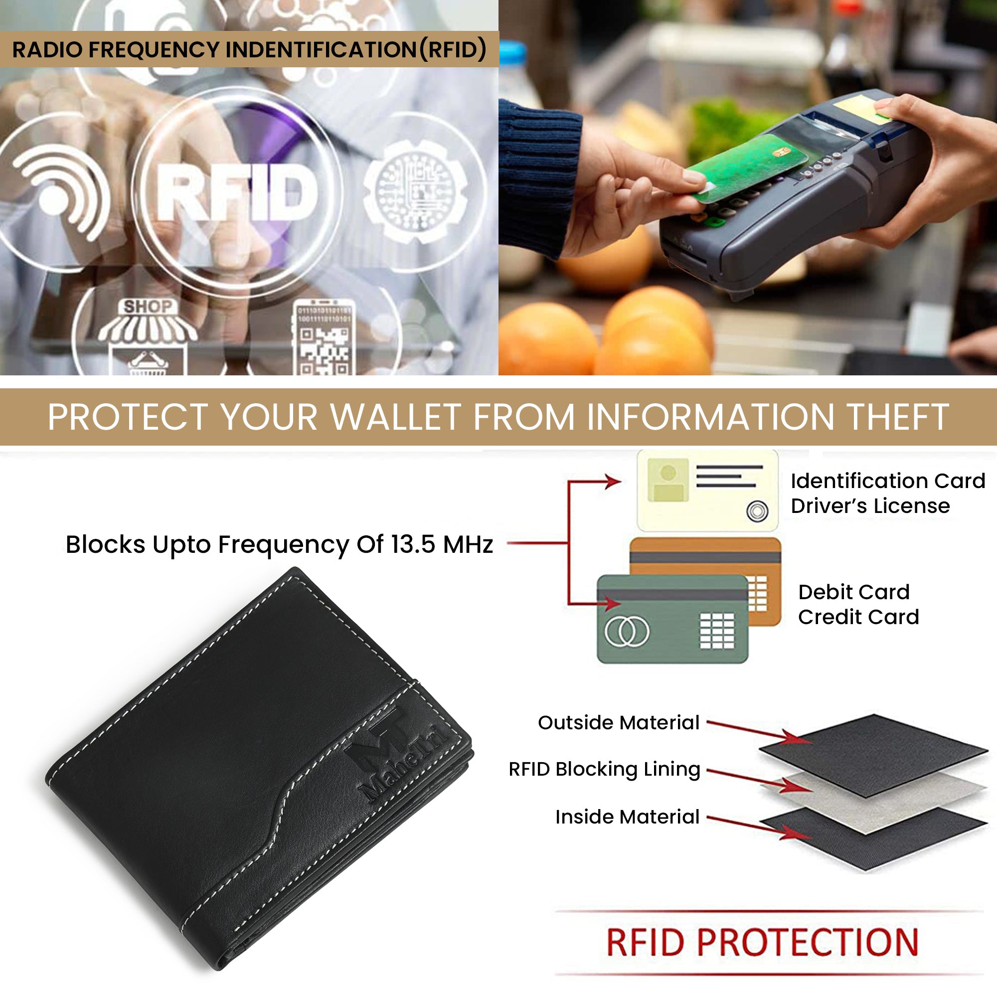Bi-fold Wallet - Black