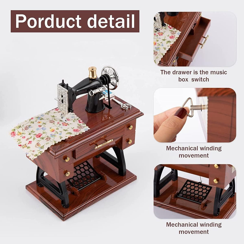 MINI MUSICAL TREADLE SEWING MACHINE