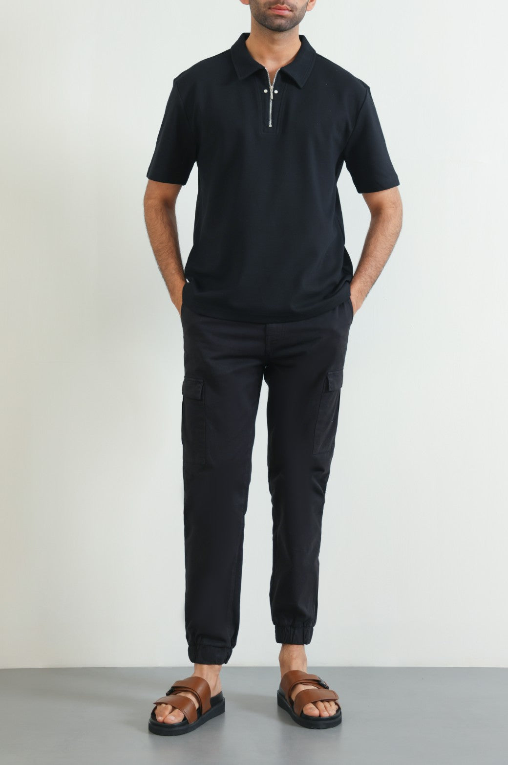 POLO SHIRT WITH ZIP