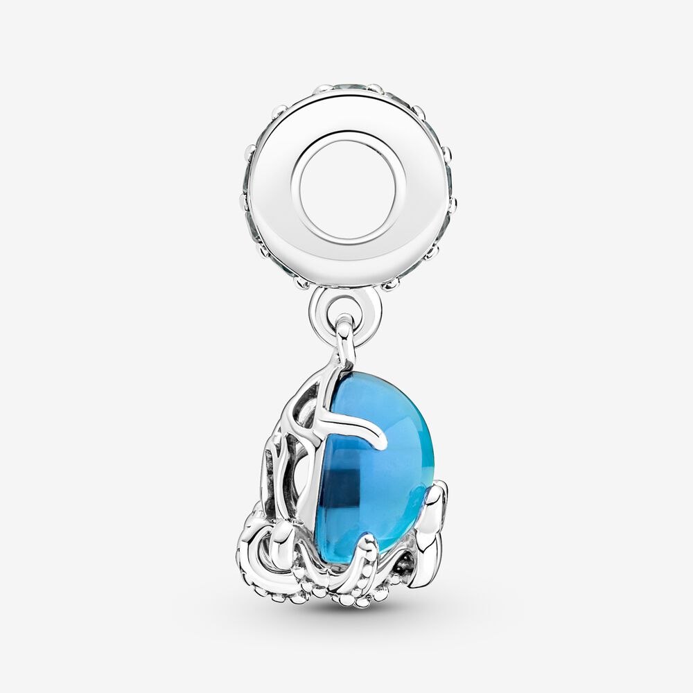 Murano Glass Cute Octopus Dangle Pandora Charm