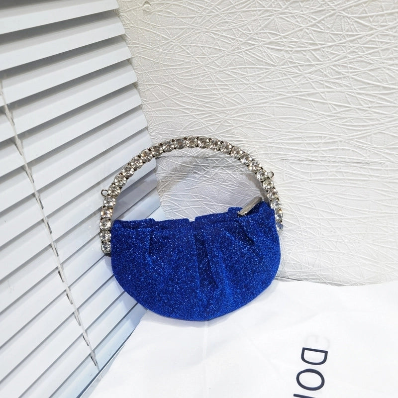 Nylon Solid Color Dumpling Shape Evening Bags