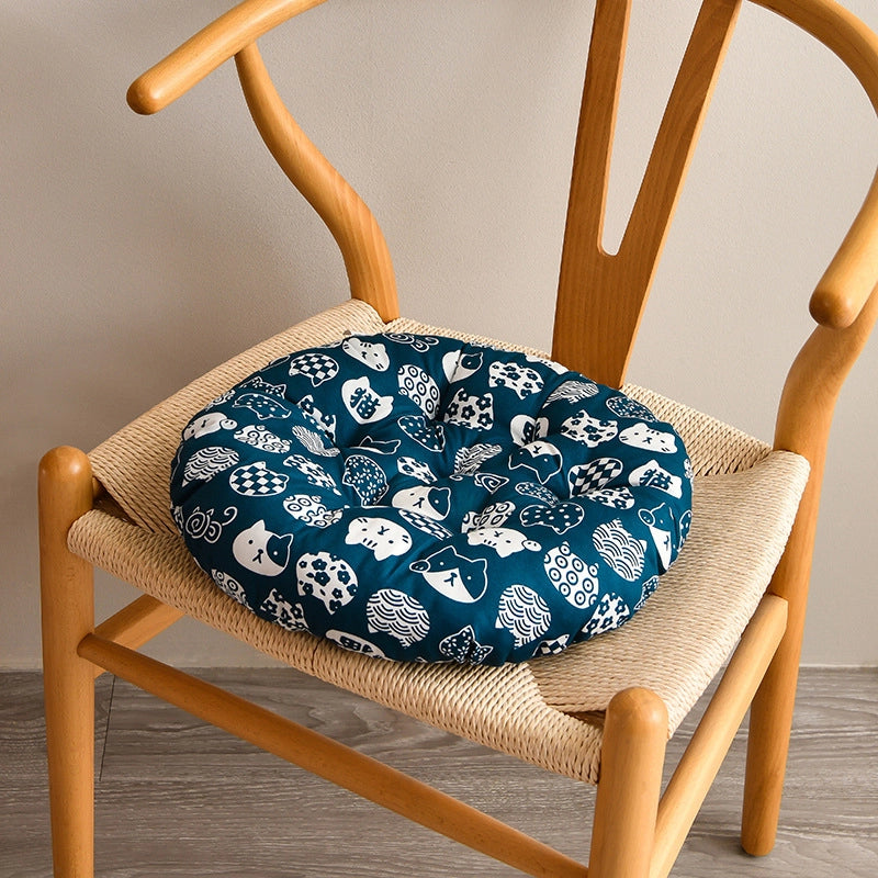 Cushion Chair Cushion Thickened Round Chair Cushion Dining Chair Cushion Office Student Seat Cushion Chair Cushion Tatami Cushion