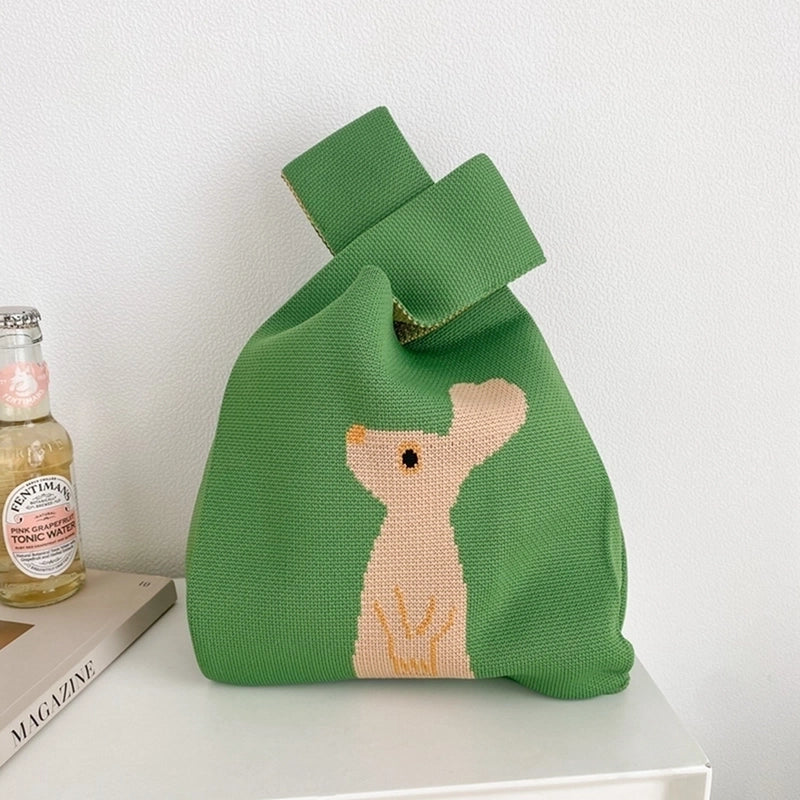Women's Small All Seasons Polyester Animal Cute Square Open Handbag