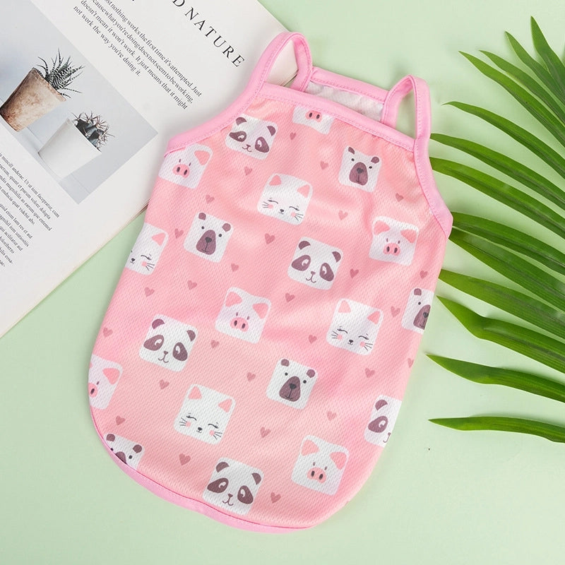 Cute Sweet Polyester Cartoon Fruit Pet Clothing