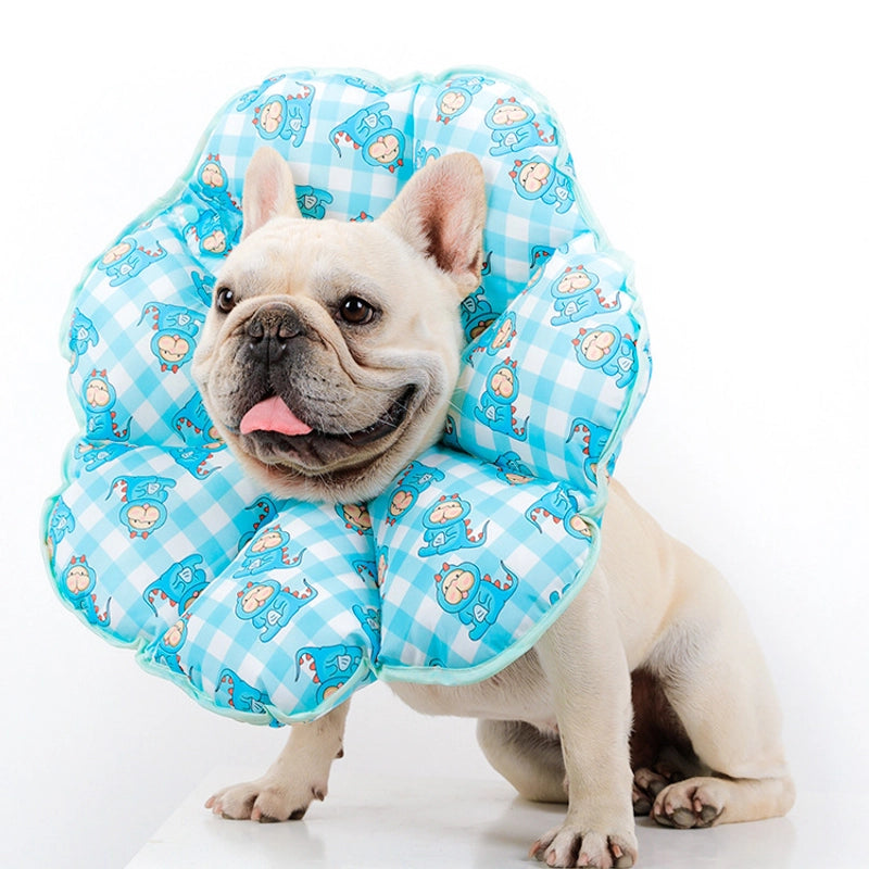 Dog Headgear Elizabeth Ring Anti-licking Anti-scratch Bite Cute Sunflower Headgear Collar Protective Sleeve