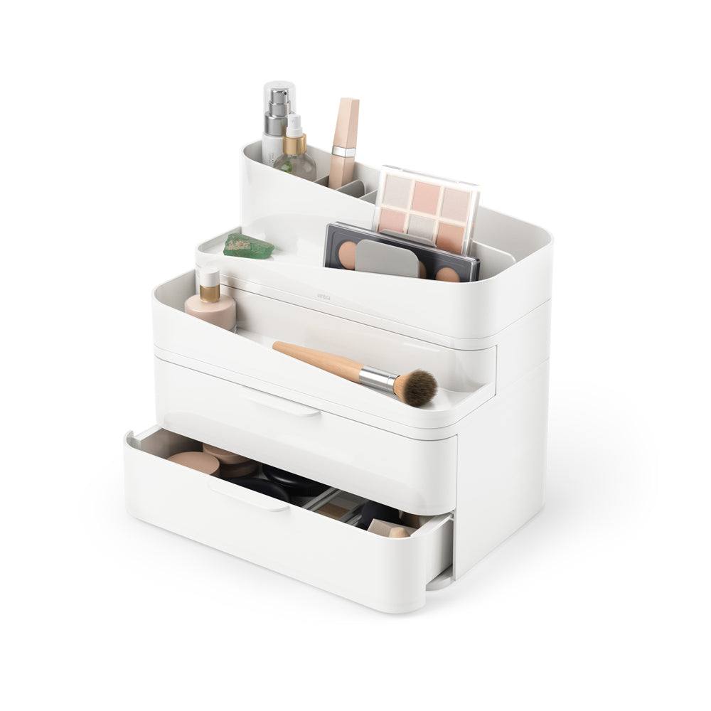 Glam Organiser Large - White & Grey