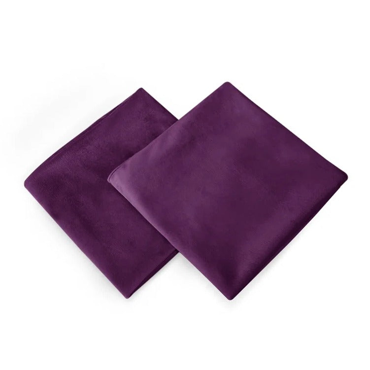 Plum-Velvet Cushion Covers