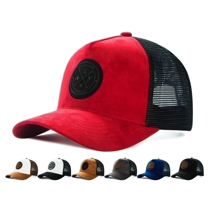 Unisex Minimalist Color Block Star Hollow Out Curved Eaves Baseball Cap