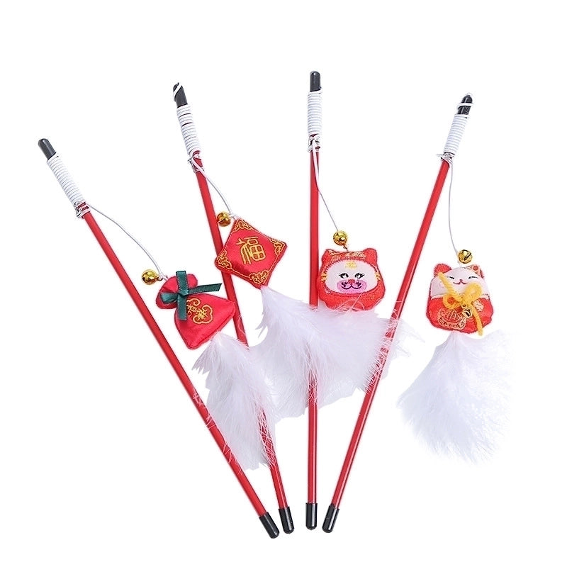 Pet Supplies Cat Toys New Year's Prosperous Series Funny Cat Stick