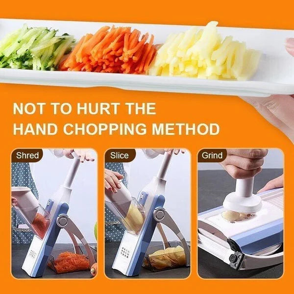 Imported Multifunctional Chopping Artifact. Good for Cutting. Mashing and Silicing. Save Time and Effort