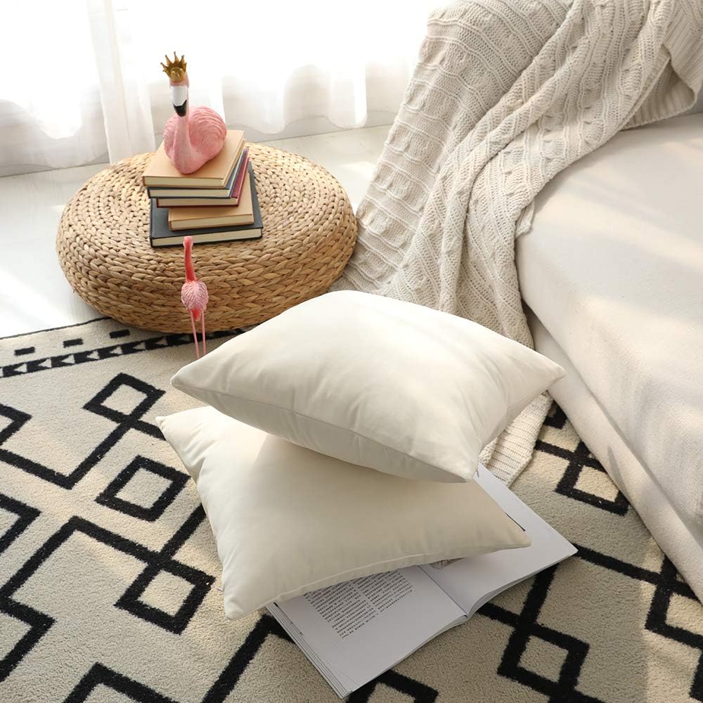 Off White-Velvet Cushion Covers