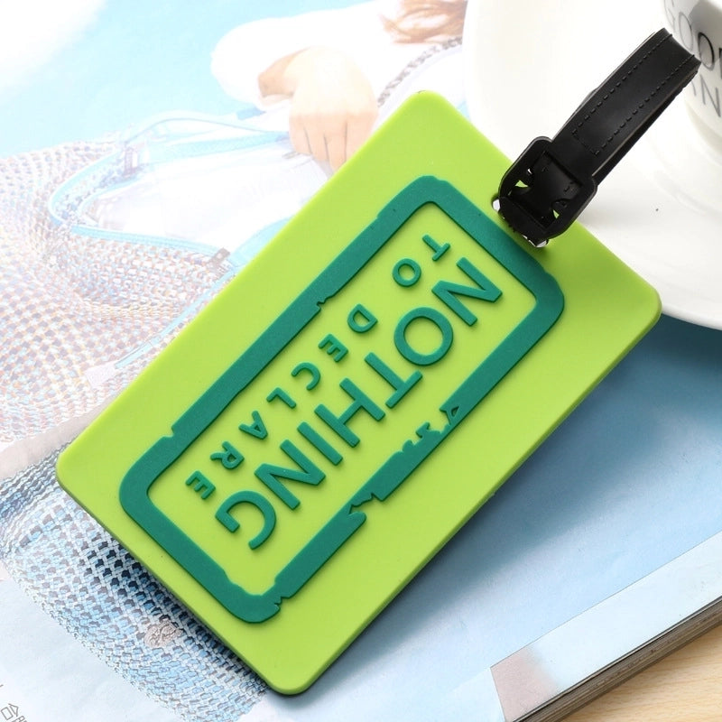 Pvc Letter Luggage Tag Fashion Luggage Boarding Pass